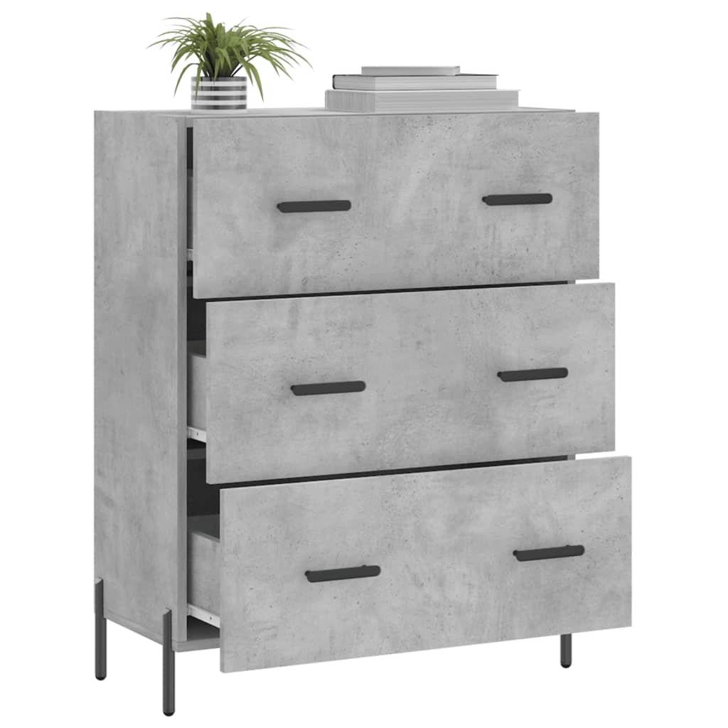 Betoninharmaa senkki Arcidalia 69,5x34x90cm (puinen)