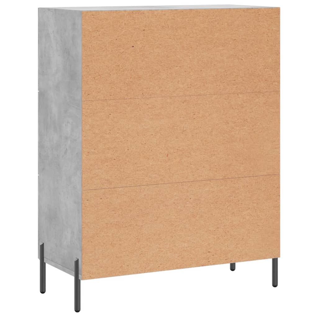 Betoninharmaa senkki Arcidalia 69,5x34x90cm (puinen)