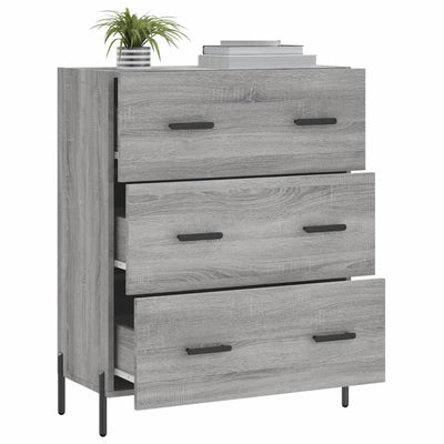 Senkki harmaa Sonoma 69,5x34x90 cm tekninen puu