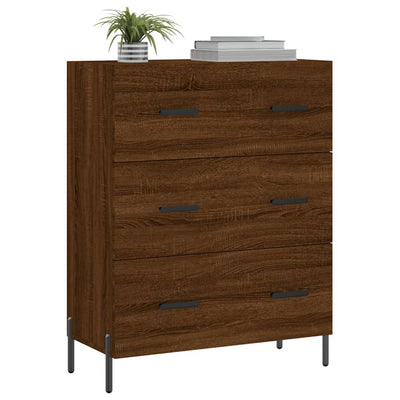 Senkki ruskea tammi 69,5x34x90 cm tekninen puu