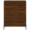 Senkki ruskea tammi 69,5x34x90 cm tekninen puu