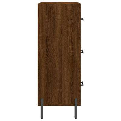 Senkki ruskea tammi 69,5x34x90 cm tekninen puu