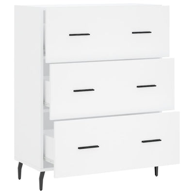 Senkki valkoinen 69,5x34x90 cm tekninen puu