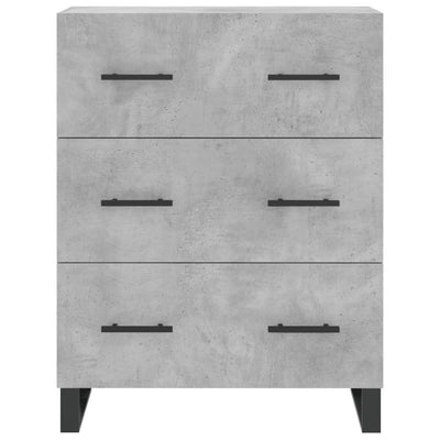Senkki betoninharmaa 69,5x34x90 cm tekninen puu