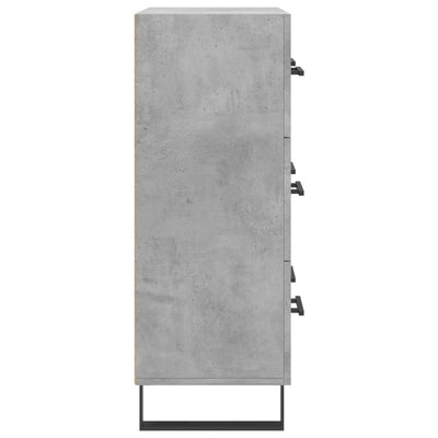 Senkki betoninharmaa 69,5x34x90 cm tekninen puu
