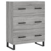 Senkki harmaa Sonoma 69,5x34x90 cm tekninen puu