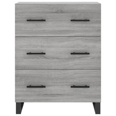 Senkki harmaa Sonoma 69,5x34x90 cm tekninen puu