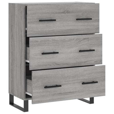 Senkki harmaa Sonoma 69,5x34x90 cm tekninen puu