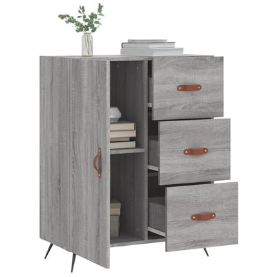 Senkki harmaa Sonoma 69,5x34x90 cm tekninen puu