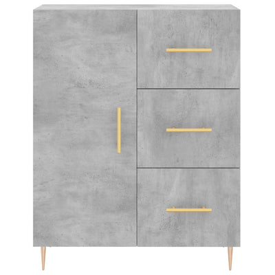Senkki betoninharmaa 69,5x34x90 cm tekninen puu
