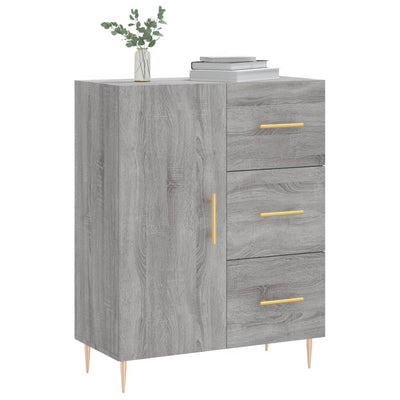 Senkki harmaa Sonoma 69,5x34x90 cm tekninen puu