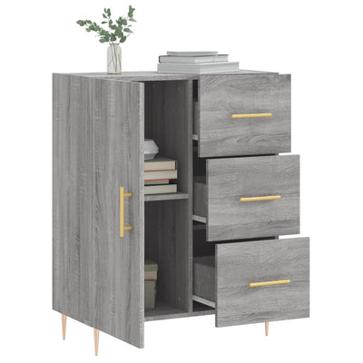 Senkki harmaa Sonoma 69,5x34x90 cm tekninen puu