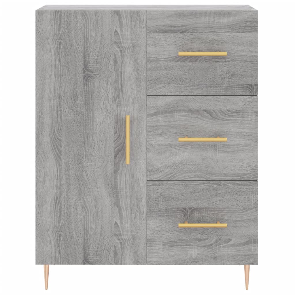 Harmaa senkki Ginan 69,5x34x90cm (puinen)