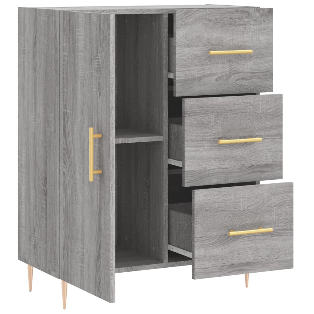 Harmaa senkki Ginan 69,5x34x90cm (puinen)