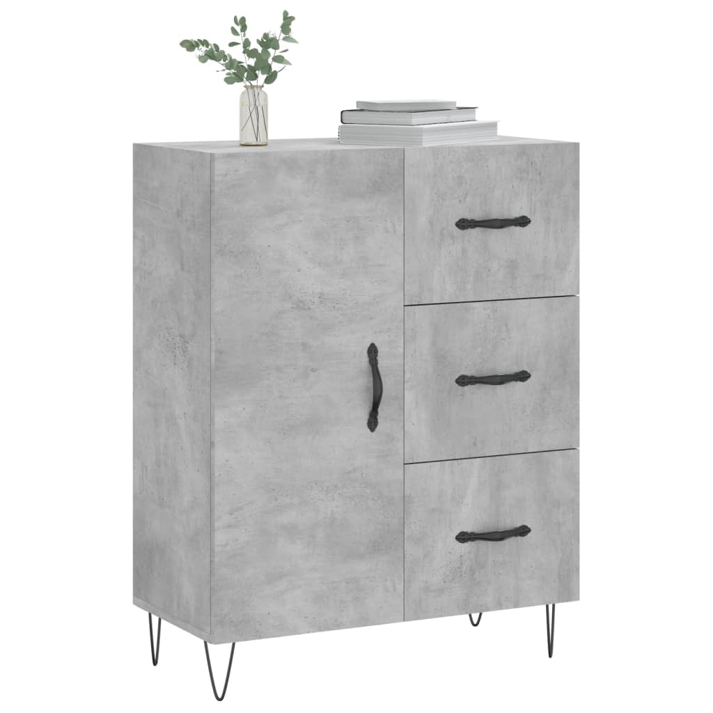 Betoninharmaa senkki Giusefina 69,5x34x90cm (puinen)