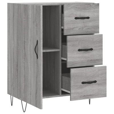 Senkki harmaa Sonoma 69,5x34x90 cm tekninen puu