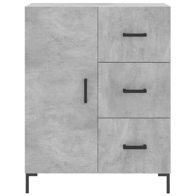 Senkki betoninharmaa 69,5x34x90 cm tekninen puu