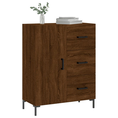 Senkki ruskea tammi 69,5x34x90 cm tekninen puu