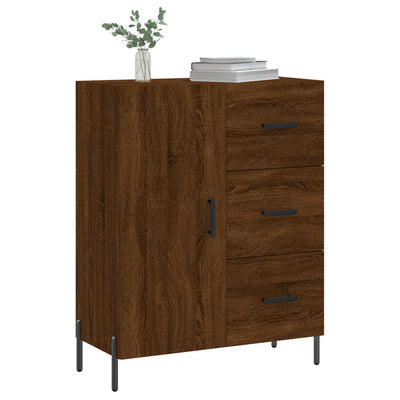 Senkki ruskea tammi 69,5x34x90 cm tekninen puu