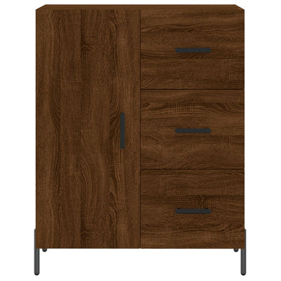 Senkki ruskea tammi 69,5x34x90 cm tekninen puu