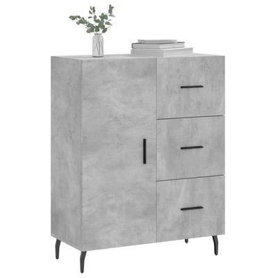 Senkki betoninharmaa 69,5x34x90 cm tekninen puu
