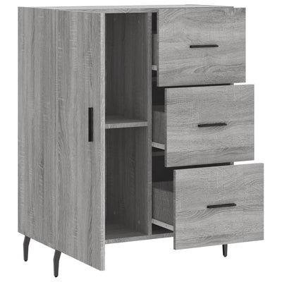 Senkki harmaa Sonoma 69,5x34x90 cm tekninen puu