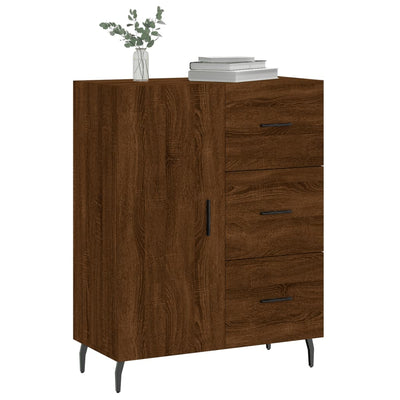 Senkki ruskea tammi 69,5x34x90 cm tekninen puu