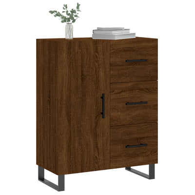 Senkki ruskea tammi 69,5x34x90 cm tekninen puu