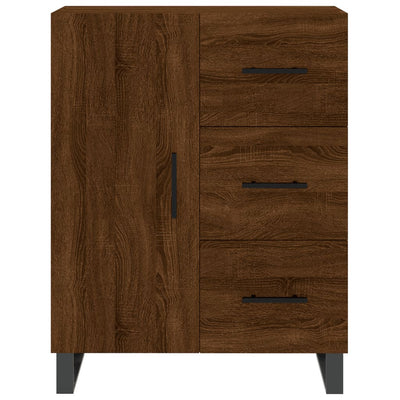 Senkki ruskea tammi 69,5x34x90 cm tekninen puu