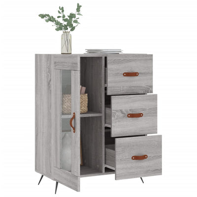 Senkki harmaa Sonoma 69,5x34x90 cm tekninen puu