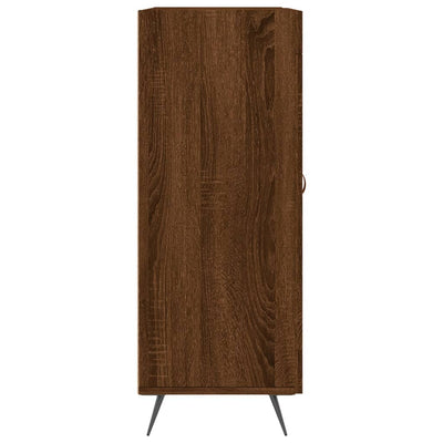 Senkki ruskea tammi 69,5x34x90 cm tekninen puu
