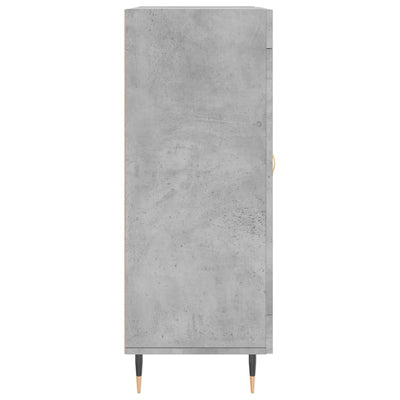 Senkki betoninharmaa 69,5x34x90 cm tekninen puu