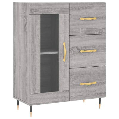 Senkki harmaa Sonoma 69,5x34x90 cm tekninen puu