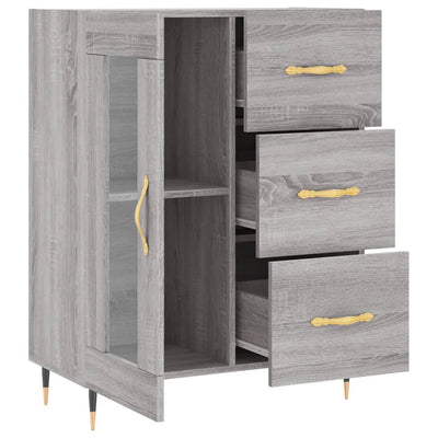 Senkki harmaa Sonoma 69,5x34x90 cm tekninen puu