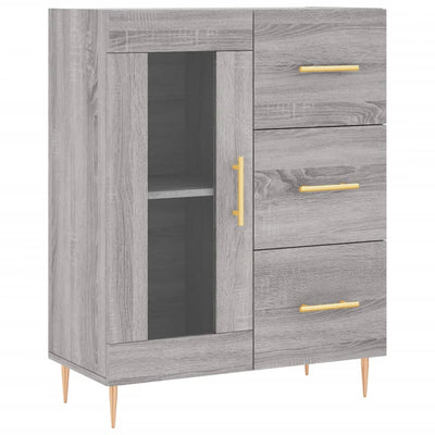 Senkki harmaa Sonoma 69,5x34x90 cm tekninen puu