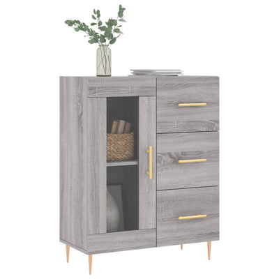 Senkki harmaa Sonoma 69,5x34x90 cm tekninen puu