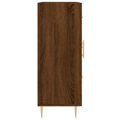 Senkki ruskea tammi 69,5x34x90 cm tekninen puu