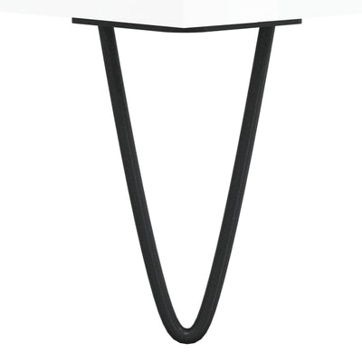 Valkoinen senkki Nastaluta 69,5x34x90cm (korkeakiilto, puinen)