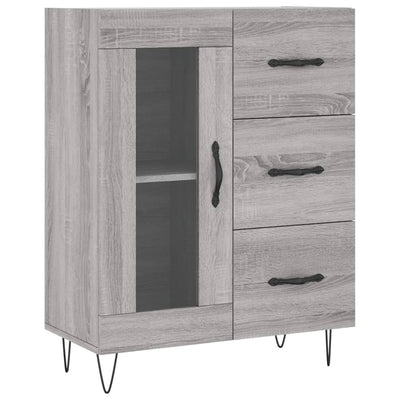 Senkki harmaa Sonoma 69,5x34x90 cm tekninen puu