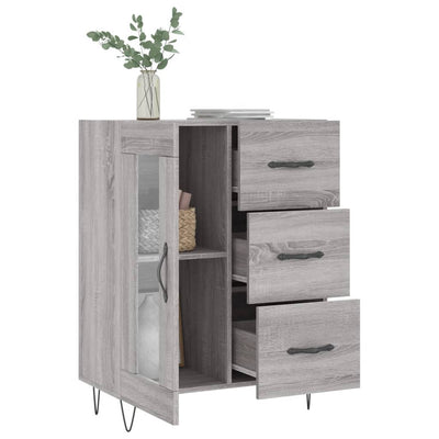 Senkki harmaa Sonoma 69,5x34x90 cm tekninen puu