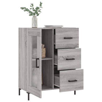 Senkki harmaa Sonoma 69,5x34x90 cm tekninen puu