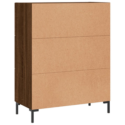 Senkki ruskea tammi 69,5x34x90 cm tekninen puu