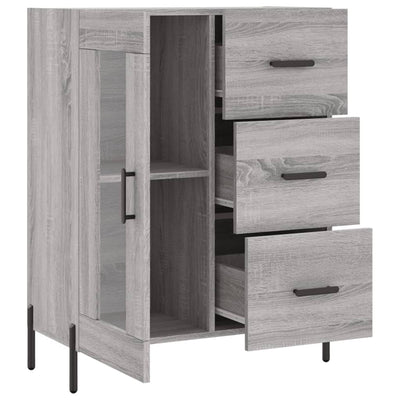 Senkki harmaa Sonoma 69,5x34x90 cm tekninen puu