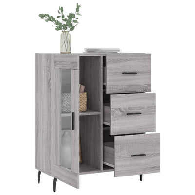 Senkki harmaa Sonoma 69,5x34x90 cm tekninen puu