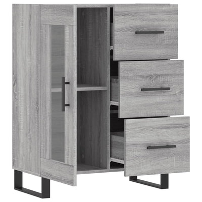 Senkki harmaa Sonoma 69,5x34x90 cm tekninen puu