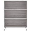 Kirjahylly harmaa Sonoma 69,5x32,5x90 cm tekninen puu