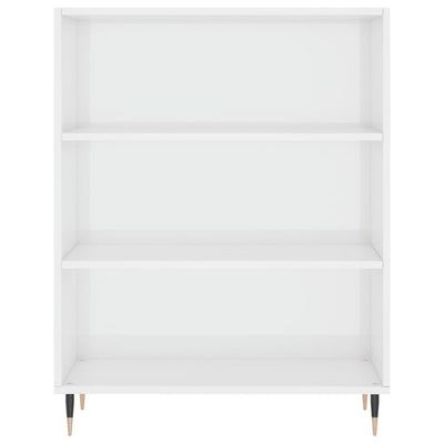 Valkoinen kirjahylly Simonfi 69,5x32,5x90cm (puinen)