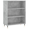 Kirjahylly betoninharmaa 69,5x32,5x90 cm tekninen puu