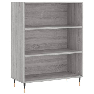 Kirjahylly harmaa Sonoma 69,5x32,5x90 cm tekninen puu