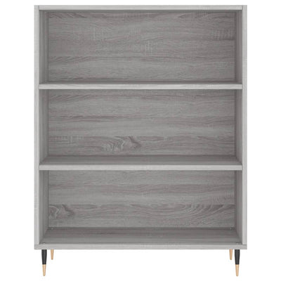 Kirjahylly harmaa Sonoma 69,5x32,5x90 cm tekninen puu
